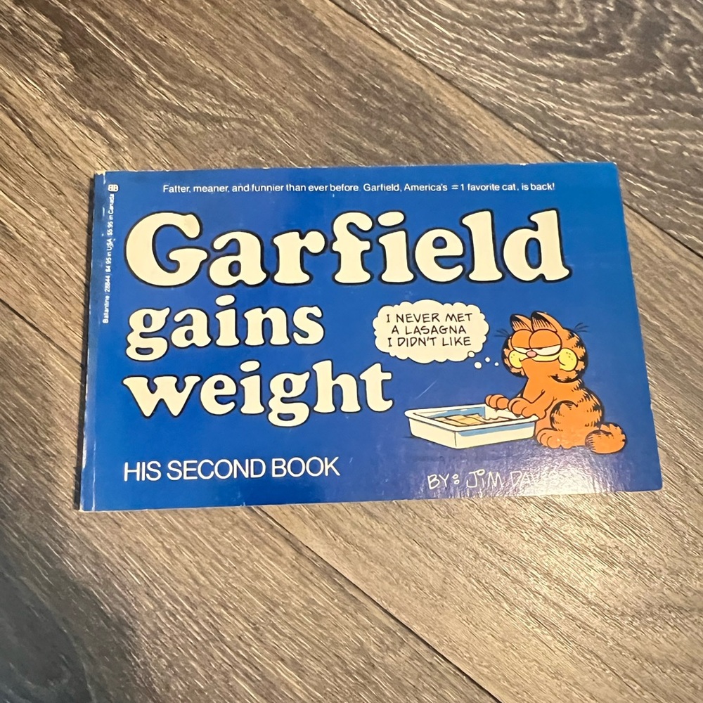 Garfield Gains Weight Book - Jim Davis 1980